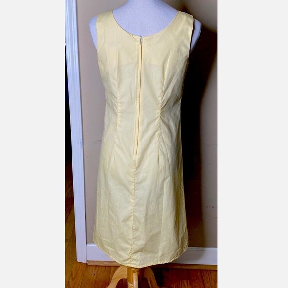 KY's Yellow Tropical Floral Anthurium Orchid Havaiian Midi Tank Dress - Picture 8 of 16